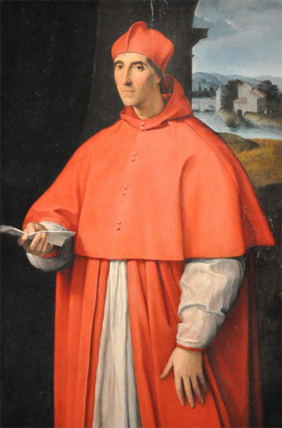 Raffael: Portät von Alessandro Farnese, dem späteren Papst Paul III., ca. 1512, National Museum of Capodimonte. Quelle: Wikimedia Commons