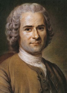 Portrait von Jean-Jacques Rousseau (1712–1778) von Maurice Quentin de La Tour; Momentaner Standort: Musée Antoine Lécuyer, Saint-Quentin; Quelle: originally uploaded to en by User:Sir Paul / Wikimedia Commons