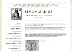 Screenshot der Website www.simon-marius.net