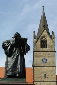 Luther-Denkmal in Erfurt; Bild: Michael Schnell