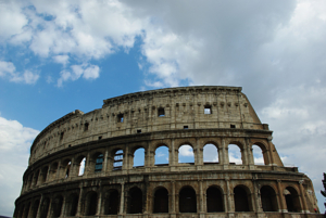 Rom: Colosseum, erbaut um 80 n. Chr. ; Bild: Michael Schnell