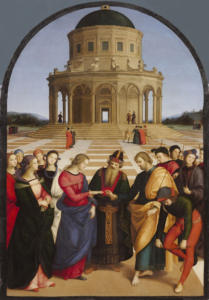 Raffael: Vermählung Mariä (1504), Pinacoteca di Brera, Mailand (Wikimedia Commons, public domain)