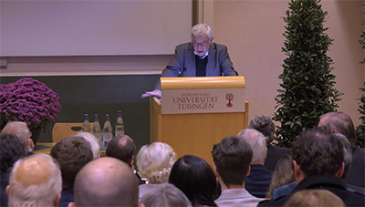 Screenshot der Ringvorlesung Luther heute, hier: Prof. Dr. Christoph Schwoebel