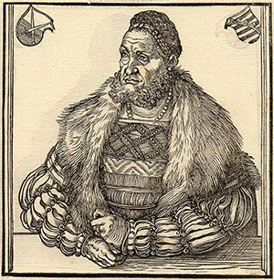 Friedrich der Weise von Sachsen, Holzschnitt von Lucas Cranach d.Ä. von 1510 aus der Sammlung Hofbauer (Wikimedia commons, public domain)