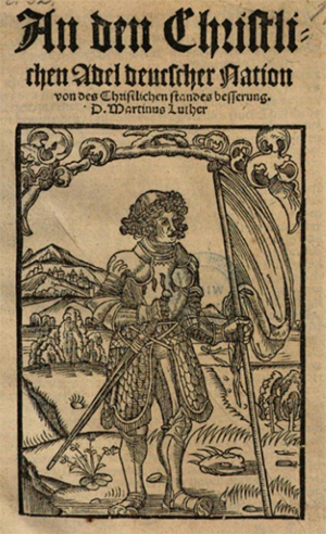 Erste Seite von Luthers Schrift An den christlichen Adel deutscher Nation (Quelle: Google Books)