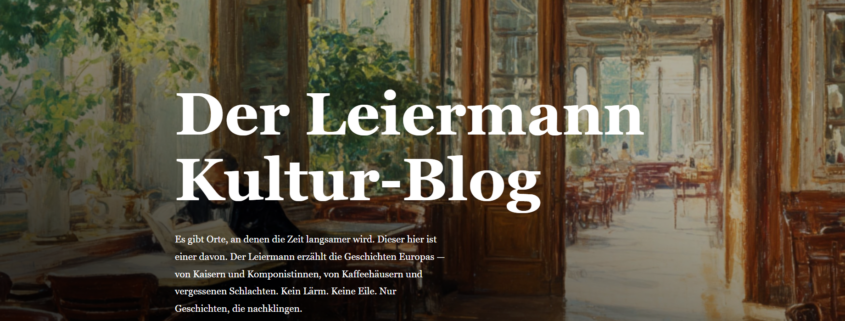 Screenshot des Blogs "Der Leiermann"