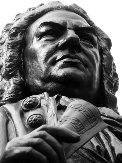 Denkmal in Leipzig: Johann Sebastian Bach; Bild: Michael Schnell 