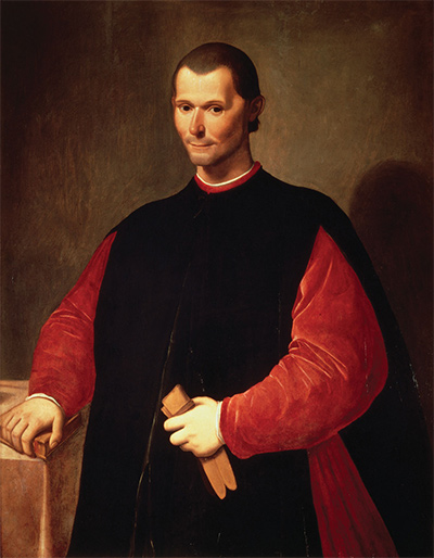Santi di Tito (1536–1603): Portrait of Niccolò Machiavelli (1550–1600); Wikimedia commons, public Domain)